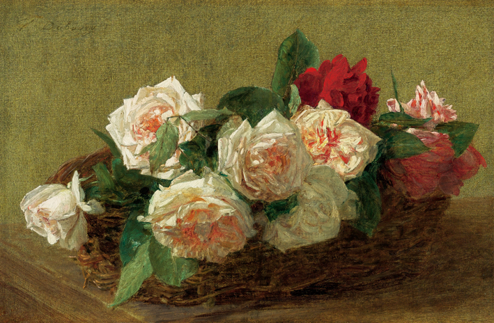 方丹·拉图尔 Fantin-Latour 一篮玫瑰 PANIER DE ROSES